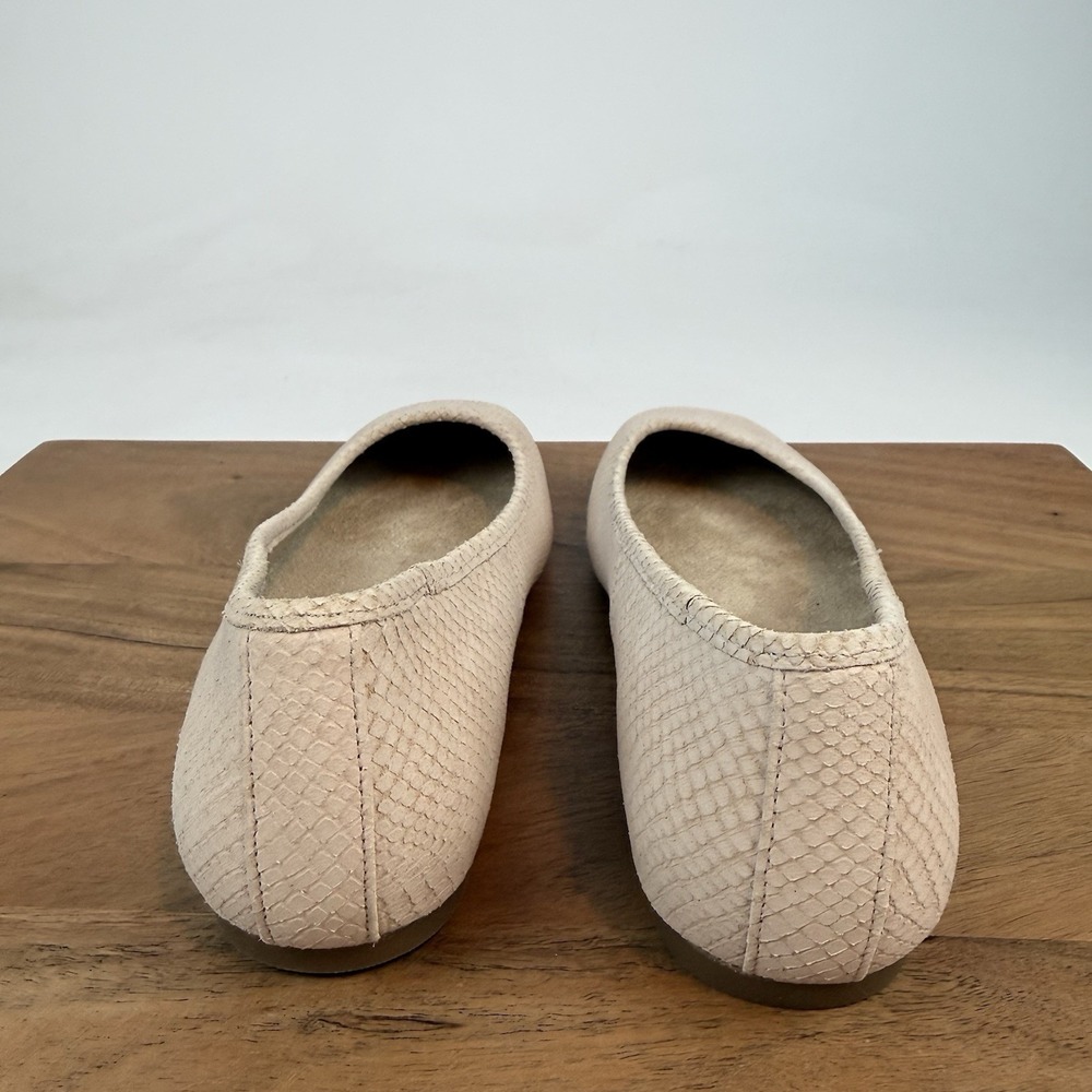 New Womens Vionic Orinda Square Toe Flat Rose Leather Shoes Size 7 M - Picture 6 of 8